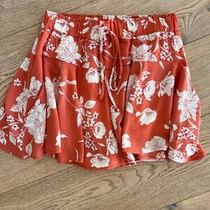 Sage the Label Floral Ruffle Skort Size M
